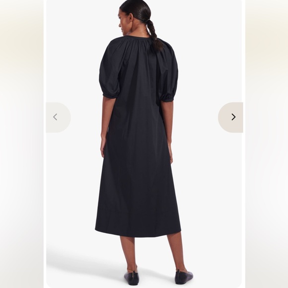Staud Vincent Black Button-Down midi Dress - Picture 2 of 4